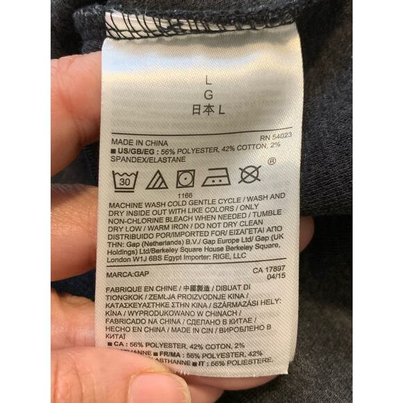 Gap gray A-Line mini skirt size large - Picture 4 of 8